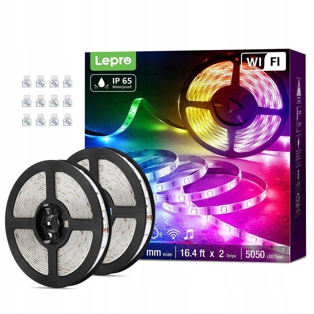 Lepro Taśma LED Smart LED 10 M, 2 X 5 M