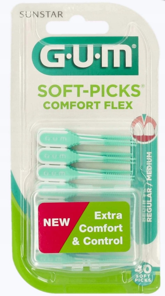 Czyściki Gum 660 Soft-Picks Comfort Flex 40szt