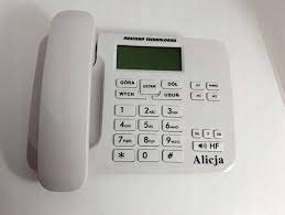 Telefon przewodowy Mescomp MT-571 biały