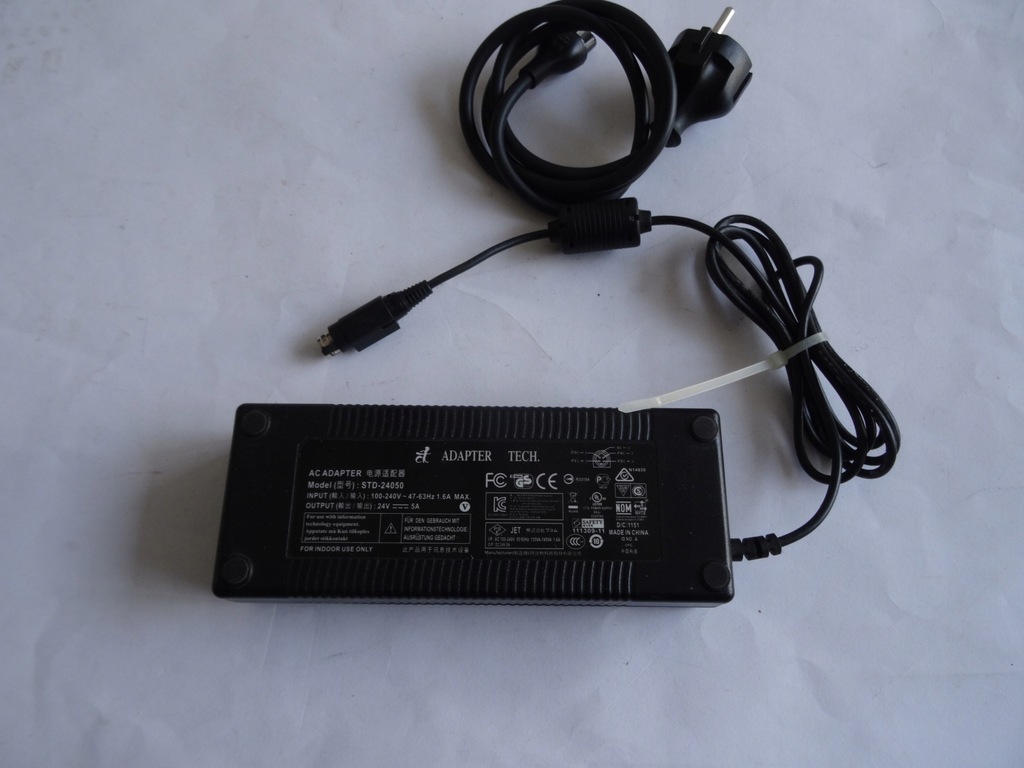 Zasilacz ADAPTER TECH AC ADAPTER STD24050 24V 5A 10486932772