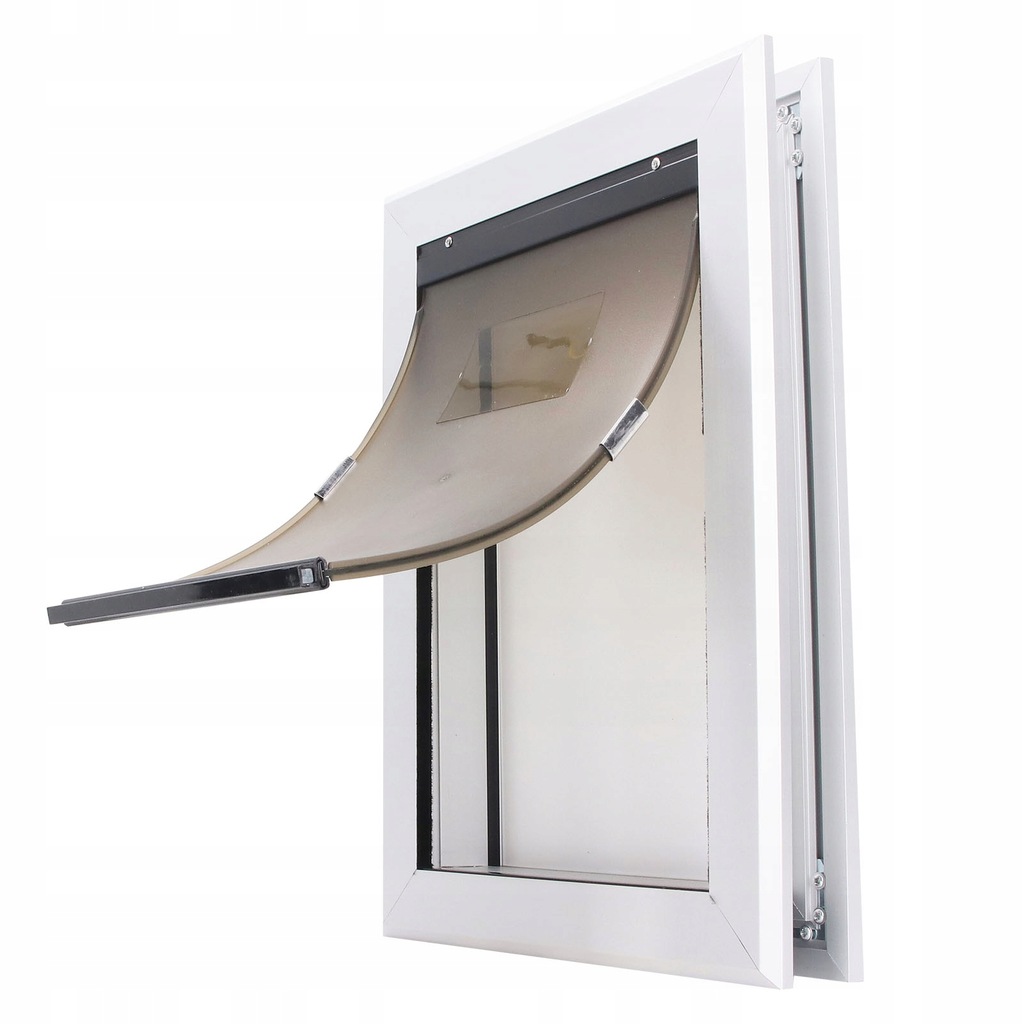 DRZWICZKI DLA PSA/KOTA POJEDYNCZE DRZWI SREBRNY