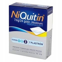NIQUITIN SYSTEM TRANSDERMALNY PLASTRY 7 mg/24 h,