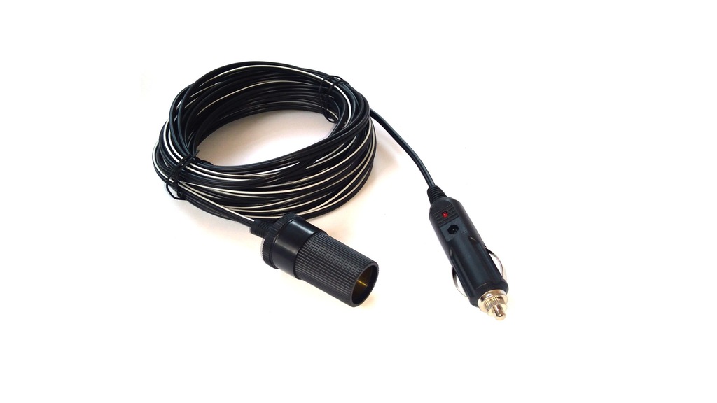 Przedłużacz gniazdo zapalniczki 12V 15m 2x1,5mm2