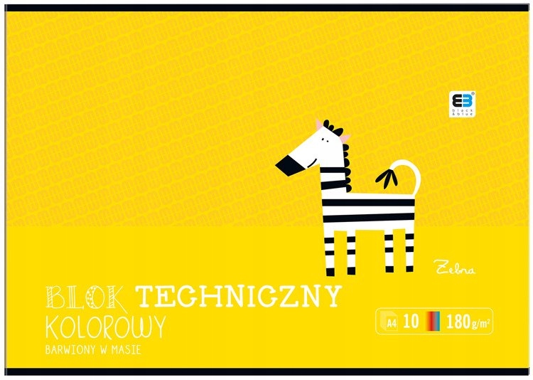 Blok Techniczny Kolorowy A4 10 Kartek B&B Kids