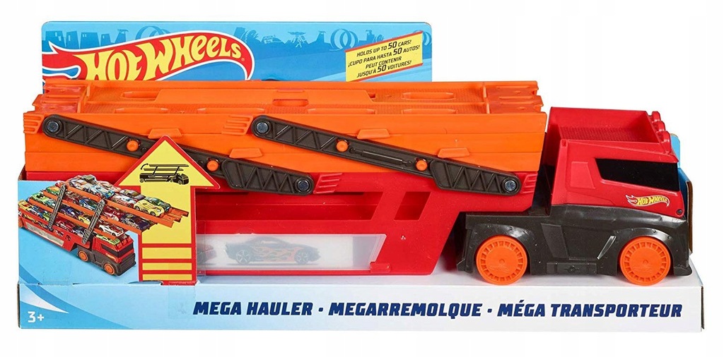 HOT WHEELS - MEGA TRANSPORTER - TIR LAWETA