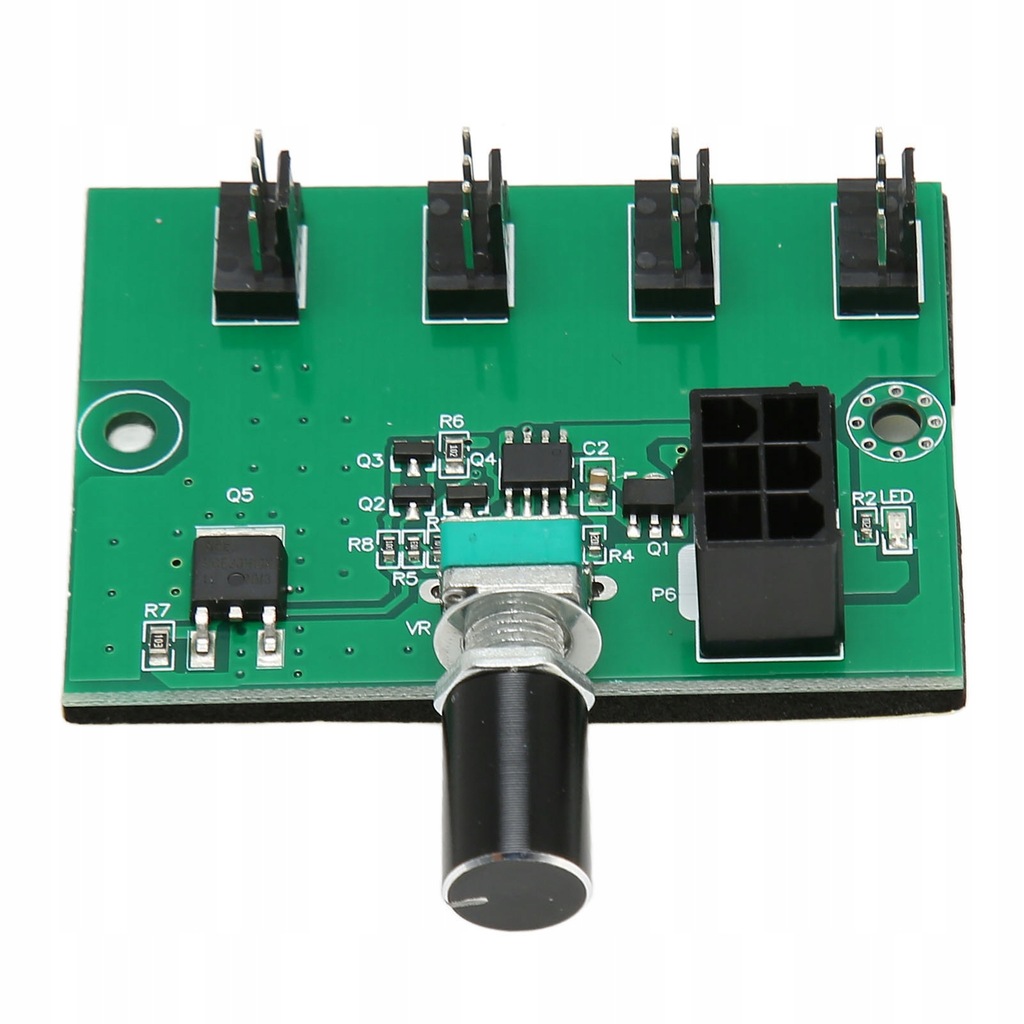 Regulator prędkości wentylatora chassis 4 kanały DC 12V PWM do PC