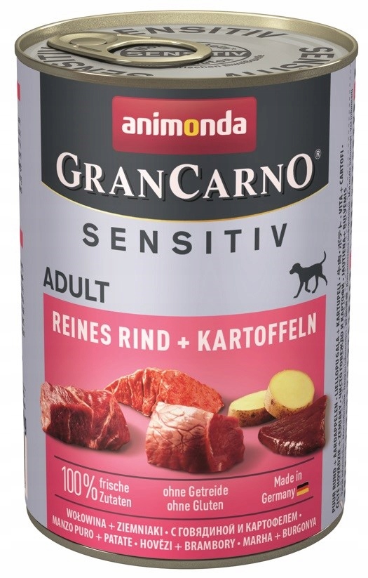 ANIMONDA Grancarno Sensitiv wołowina z ziemniakami - mokra karma dla psa -