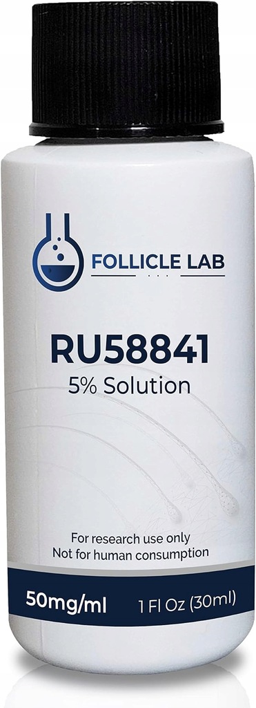 Follicle Lab RU58841 5% Solution Antyandrogen przeciw wypadaniu włosów 30ml