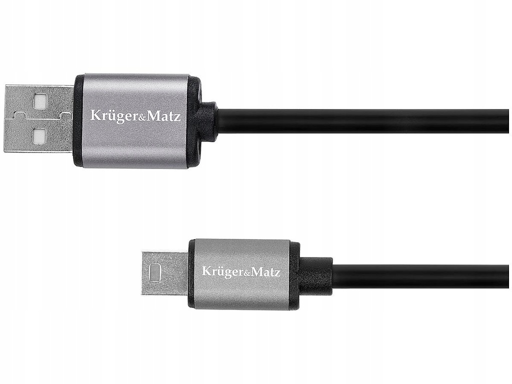 Kabel USB 2.0 wtyk A - wtyk mini-B 1m KrugerMatz