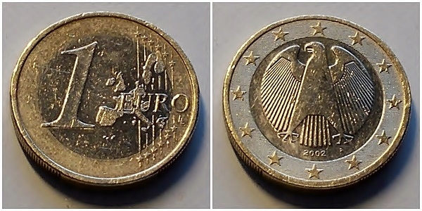 Niemcy 1 euro 2002r A