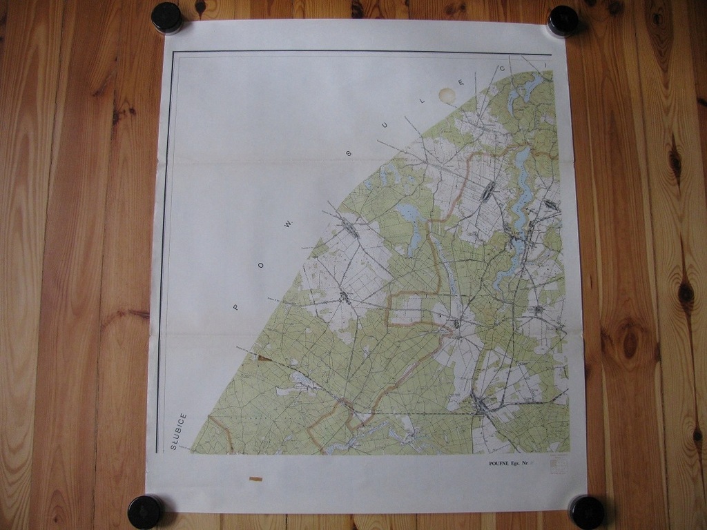 ŚWIEBODZIN-mapa powiatu ark. 1-5 : 1963r, 1:25 000