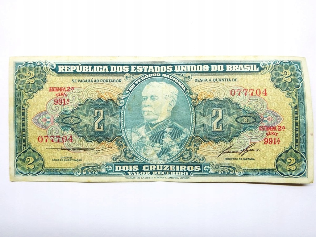 2 Cruzeiros 1956 Brazylia - banknot z obiegu