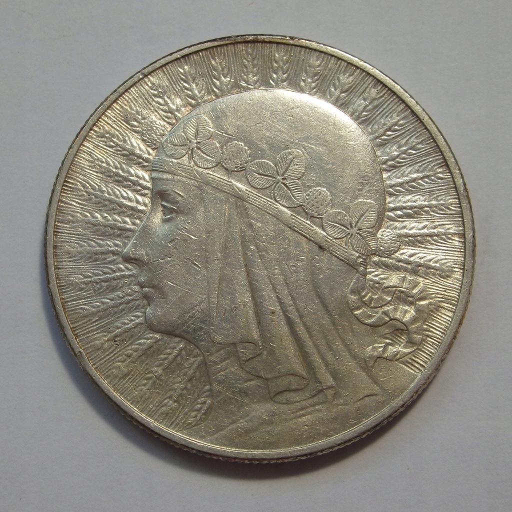 10 Złotych II RP Głowa Kobiety 1932r. Ag X4738