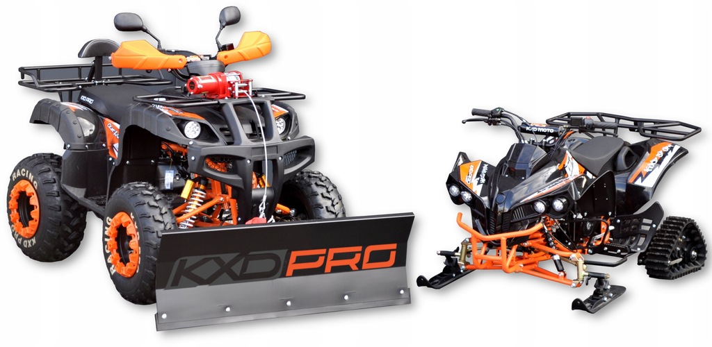 quad atv 125 150 250 cc gąsienice narty płozy