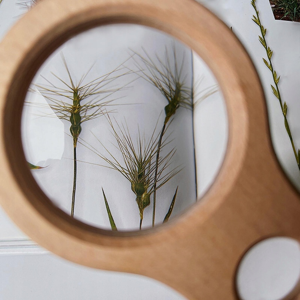 Przenośna drewniana soczewka powiększająca