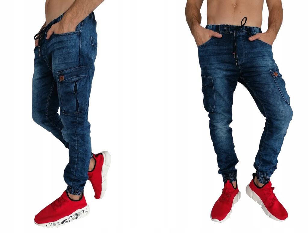 Spodnie jeansowe joggery T5 rozm. 38 fashionmen2
