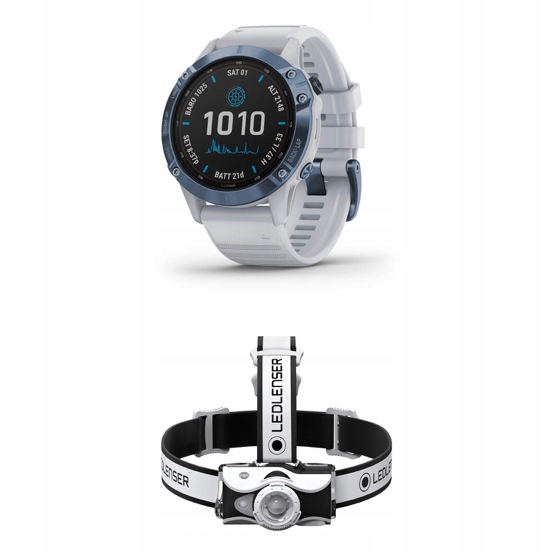 Garmin Fenix 6 Pro Solar + czołówka+trenerzy 21dni