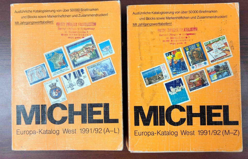 Katalog Michel 2 tomy Europa Zachodnia 1991-1992