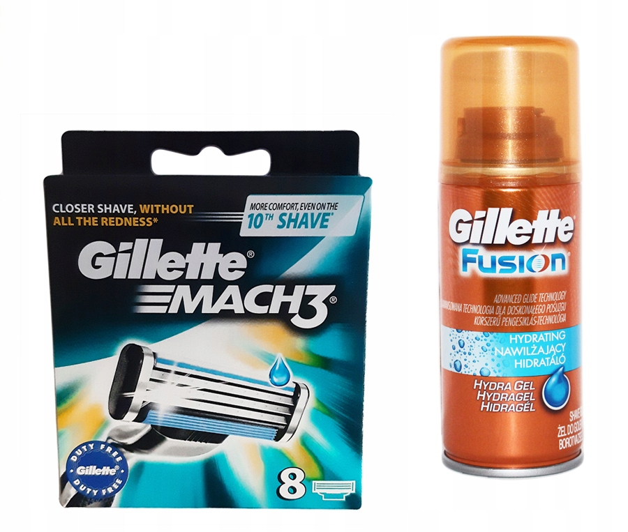 Купить Gillette MACH 3 Набор гелей для бритья Fusion, 8 шт.: отзывы, фото, характеристики в интерне-магазине Aredi.ru