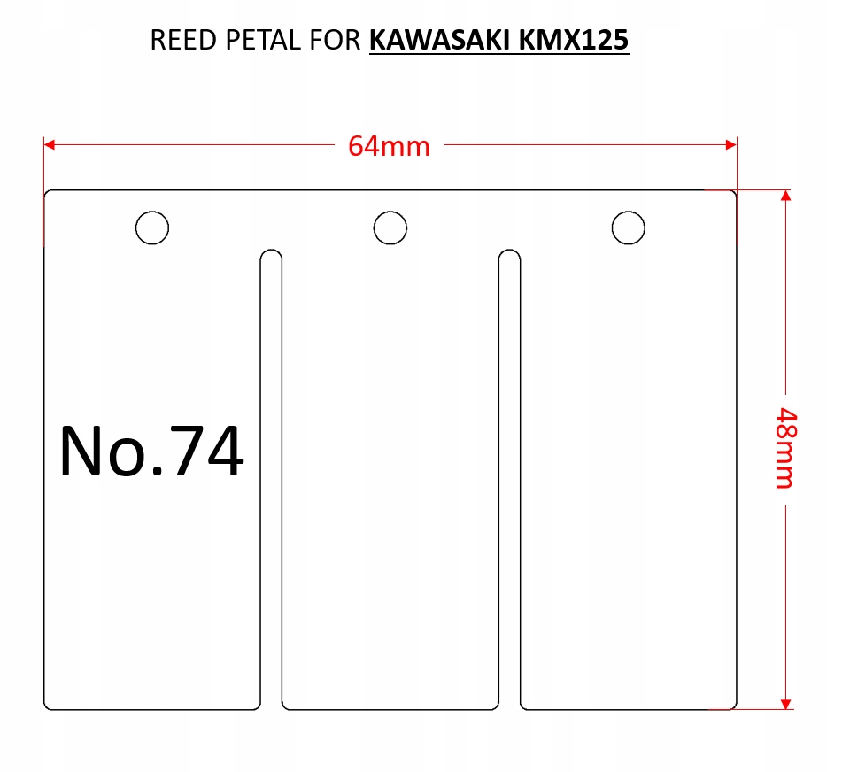 PŁYTKI LISTKI membrana carbon KAWASAKI KMX125