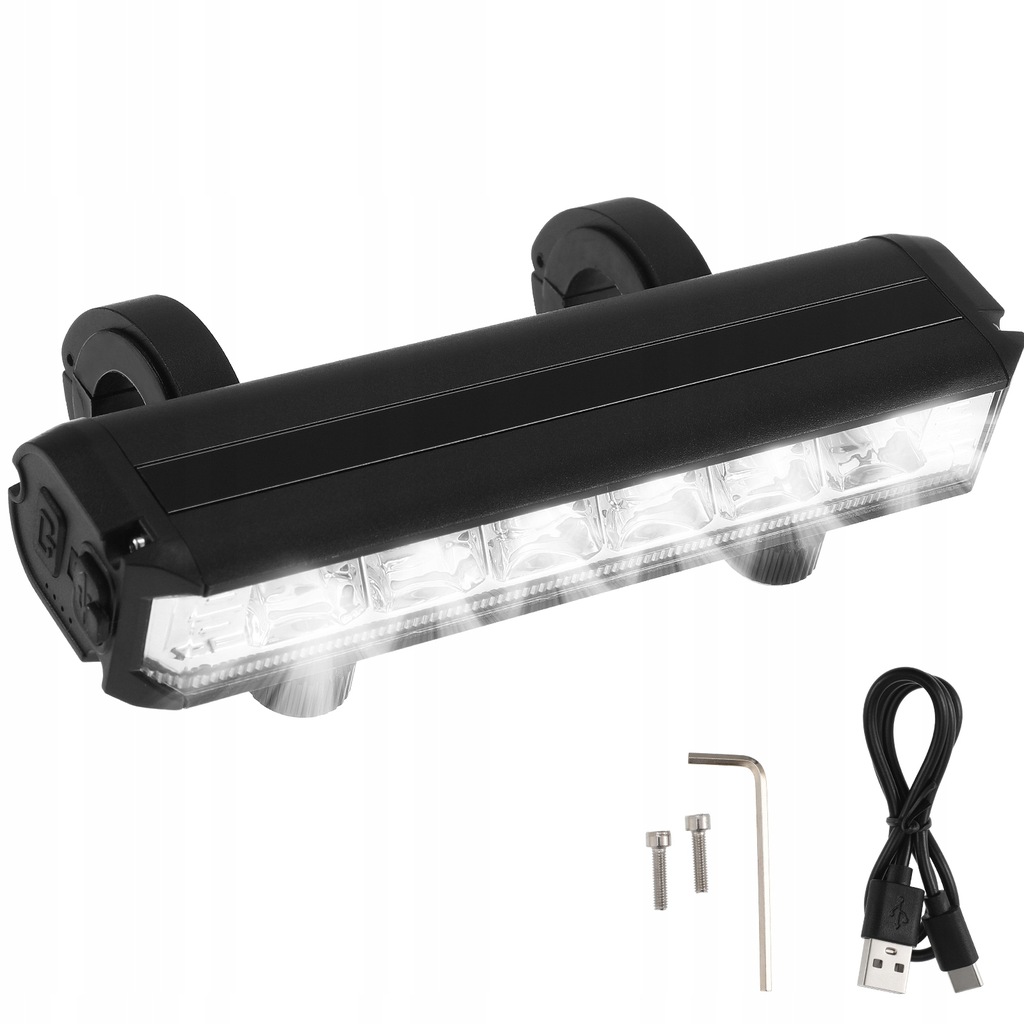 Mocna przednia lampka rowerowa LED 1400lm 4000mAh