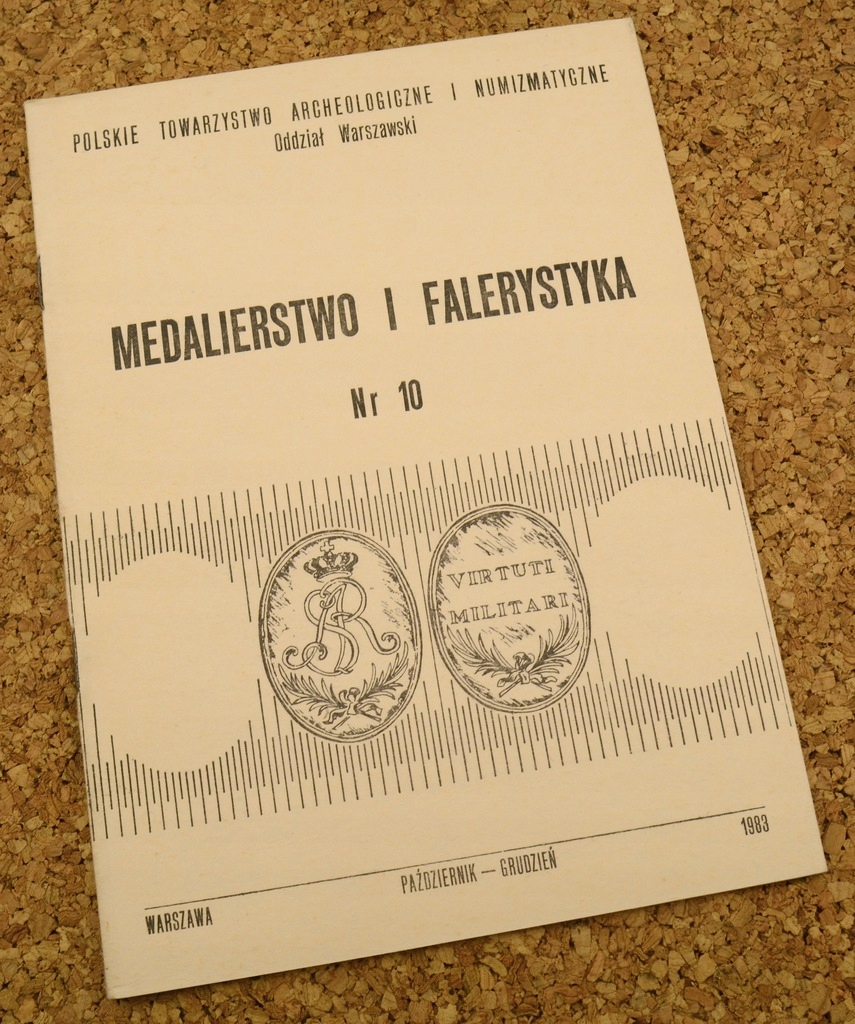 Broszura Medalierstwo i falerystyka Nr 10 1983 r.