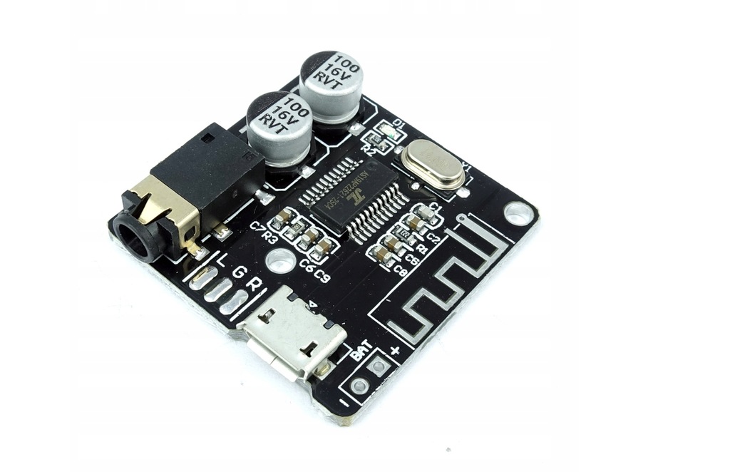 Moduł bluetooth audio stereo A2DP 3.7V-5V microUSB VHM-314