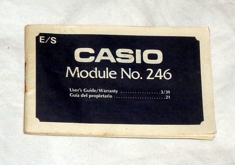 CASIO Module No. 246-instrukcja obsługi + paragon.