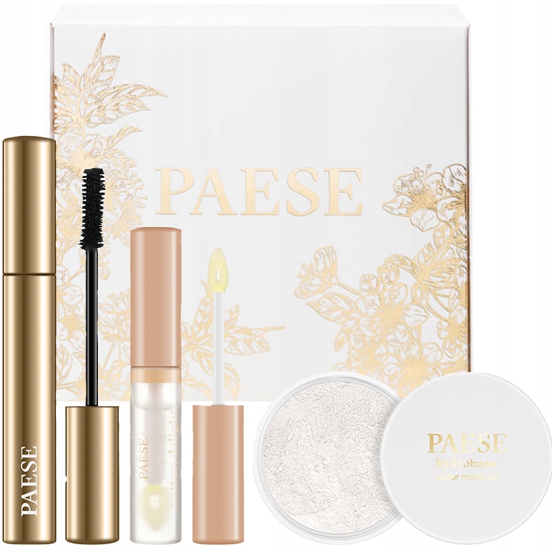 Zestaw Paese Perfect Maskara tusz 10,5ml + krem-baza 30ml + błyszczyk 7,5ml