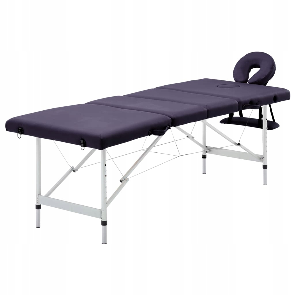 Składany stół do masażu 4 strefy aluminiową