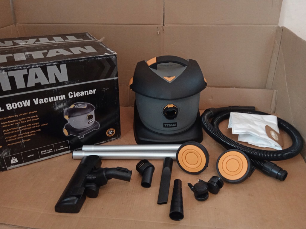 Odkurzacz przemysłowy TITAN TTB671VAC 800W 12417057551 oficjalne