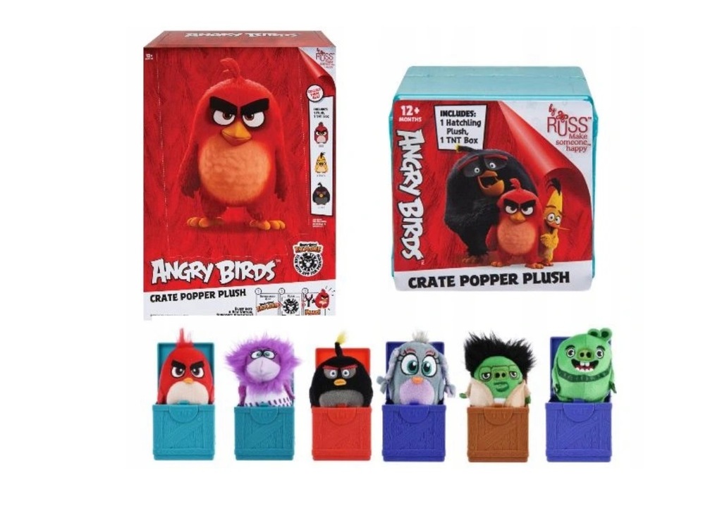 ANGRY BIRDS PLUSZOWA MASKOTKA W PUDEŁKU