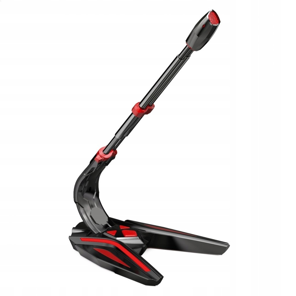 VARR GAMING MICROPHONE MIKROFON GAMINGOWY SPIDER DESKTOP JACK 3 5 RED [4557