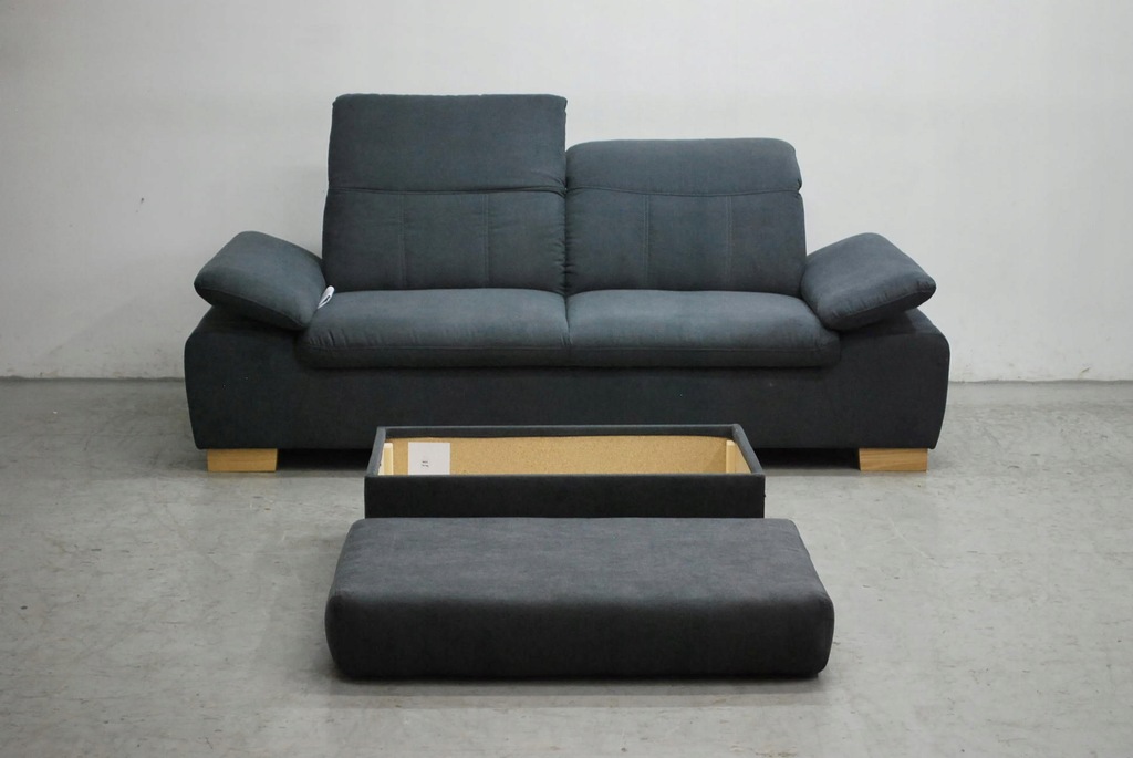 @@RŁW nowa nowoczesna sofa 2- osobowa + PUFA - otwierana , KANAPA tkanina
