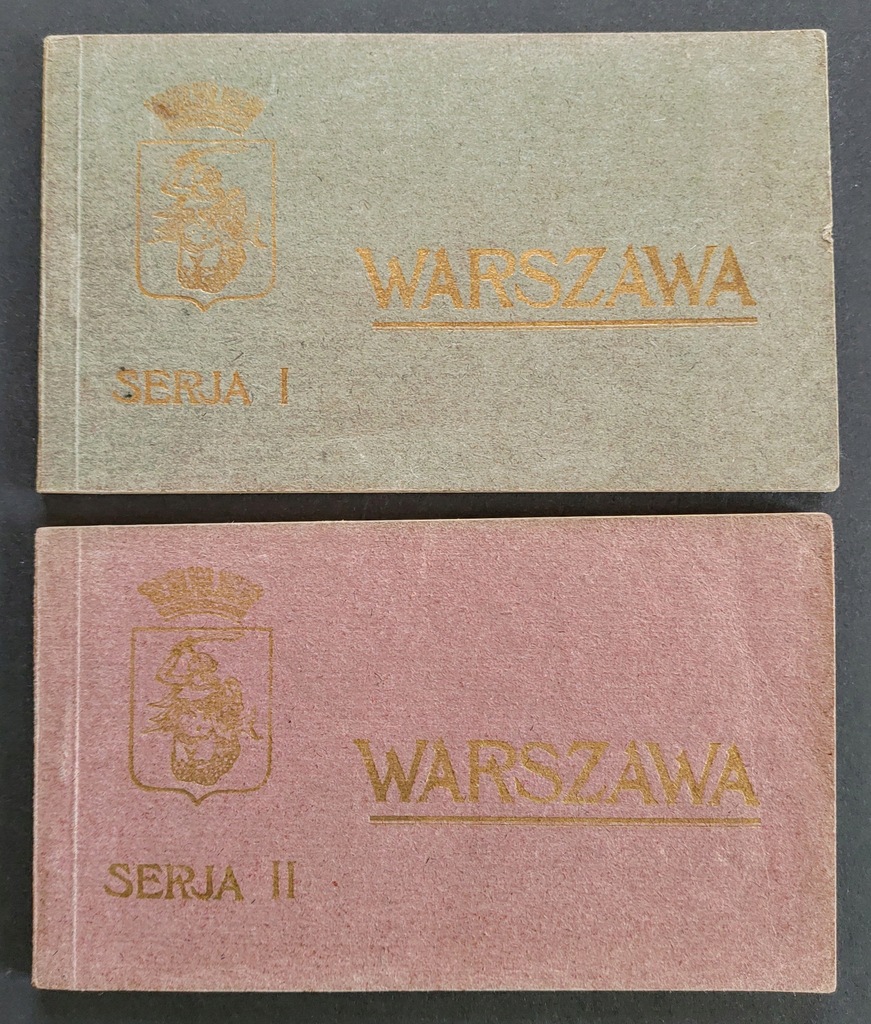Warszawa seria I i II - album pocztówek Chlebowski