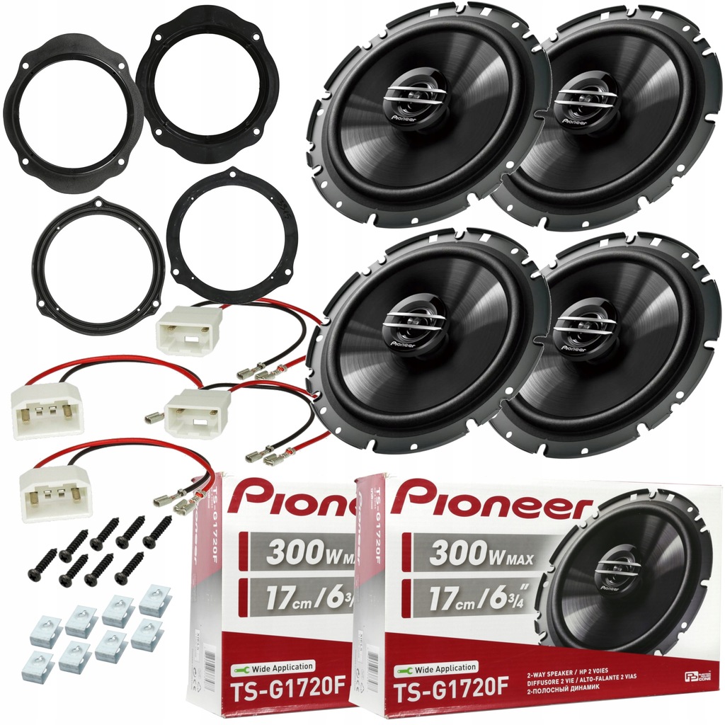 WYM FABRYCZNE ORYGINAL GŁOŚNIKI PIONEER FORD FOCUS MK2 CMAX KUGA PRZÓD TYŁ