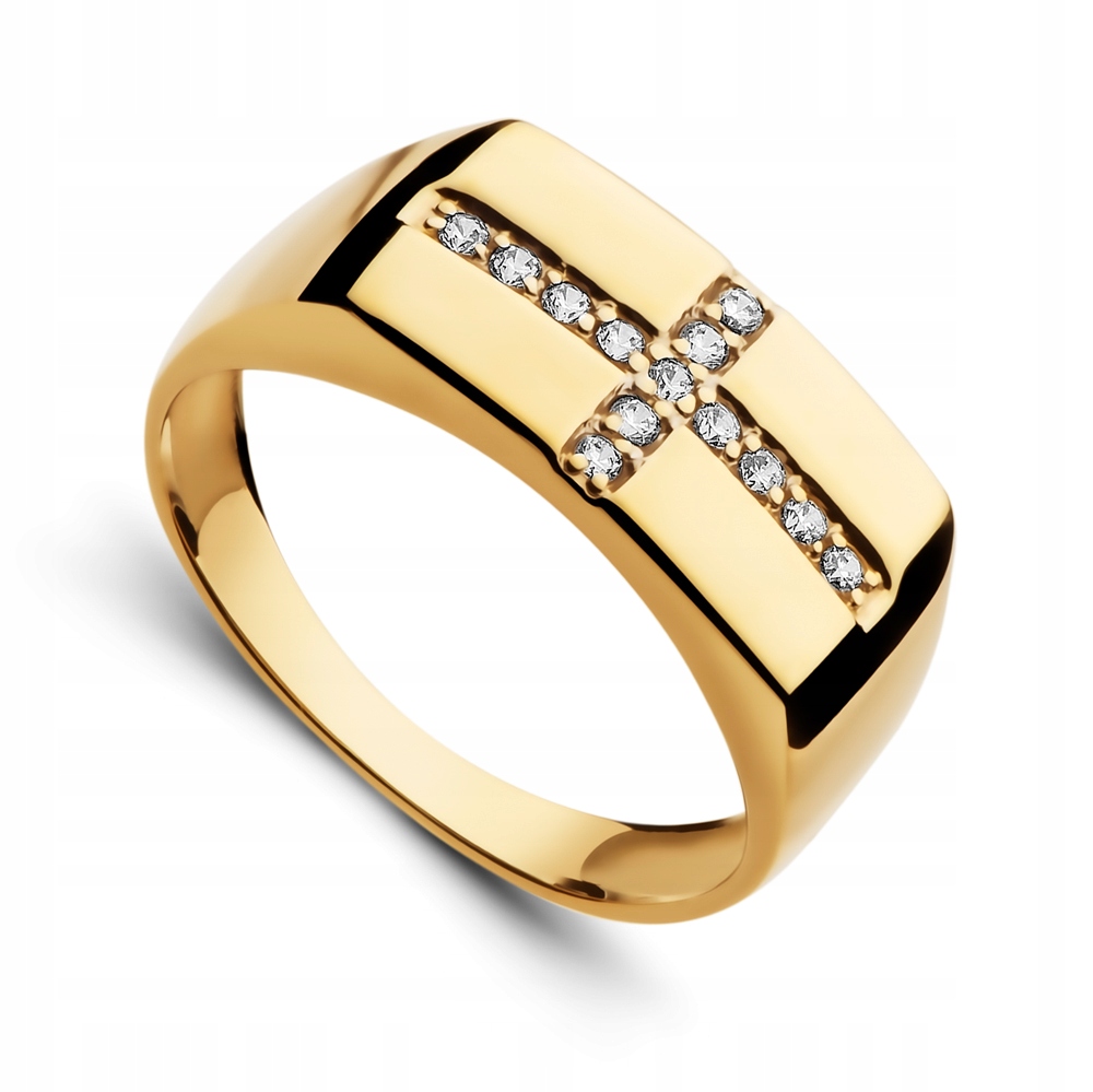 Купить Впечатляющий женский золотой перстень-печатка, крест из золота 333пробы: отзывы, фото и характеристики на Aredi.ru (10016208979)