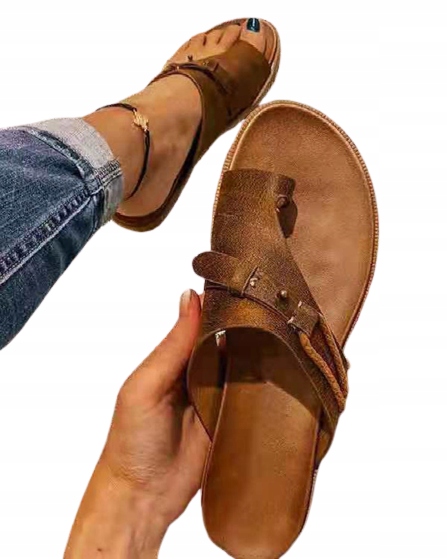 WYGODNE KLAPKI DAMSKIE NA PALEC HALUKSY