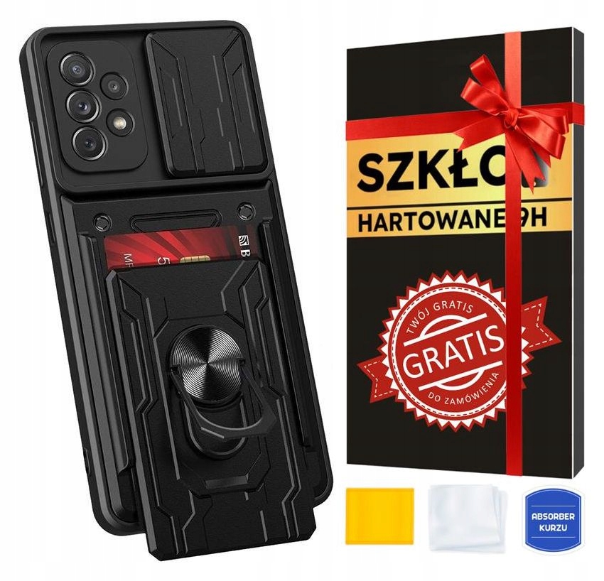 Etui do SAMSUNG GALAXY A73+SZKŁO CAMSHIELD WALLET