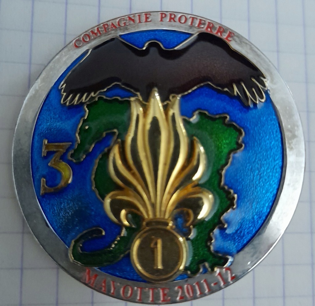 Legia Cudzoziemska odznaka 1REG CP Mayotte 2011-12