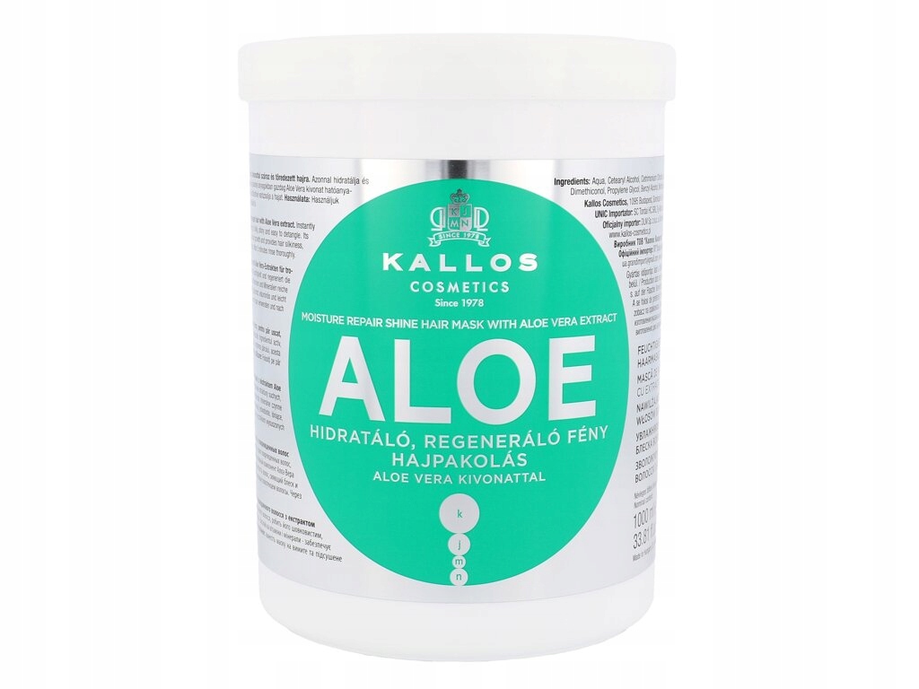 Kallos Cosmetics Aloe Vera maska do wosw 1000ml P2