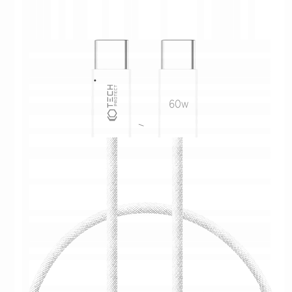 SZYBKI KRÓTKI Kabel PD 60W 3A 0,25m USB-C - USB-C