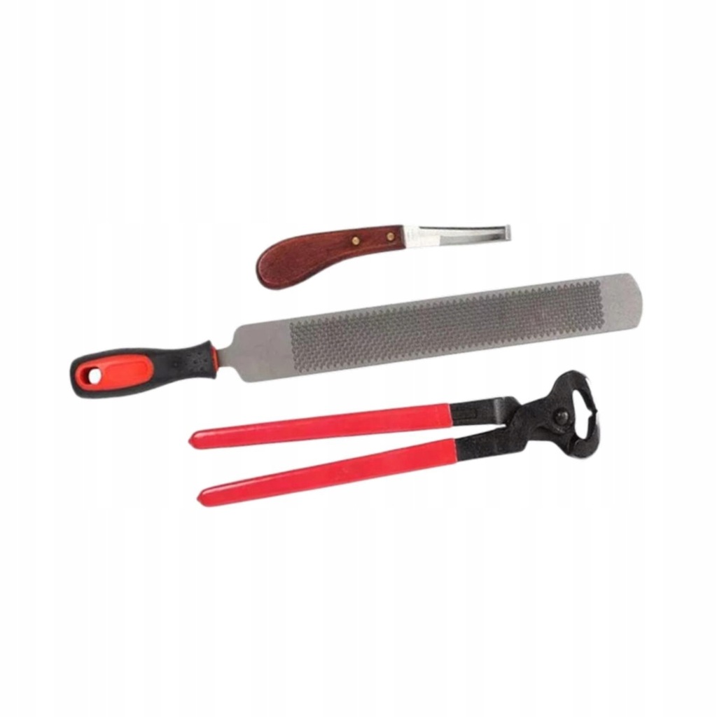 3x Horse Hoof Rasp for Horses, Cows, Sheep, with Handle Hoof Trimming File