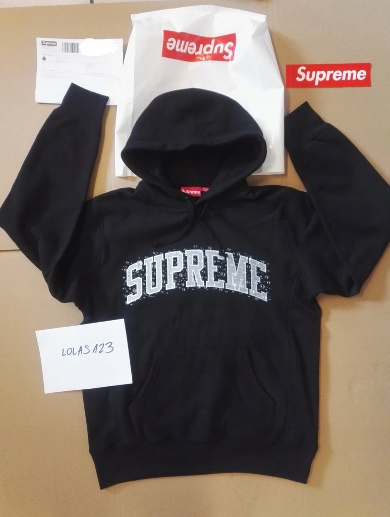 supreme water arc hooded sweatshirt