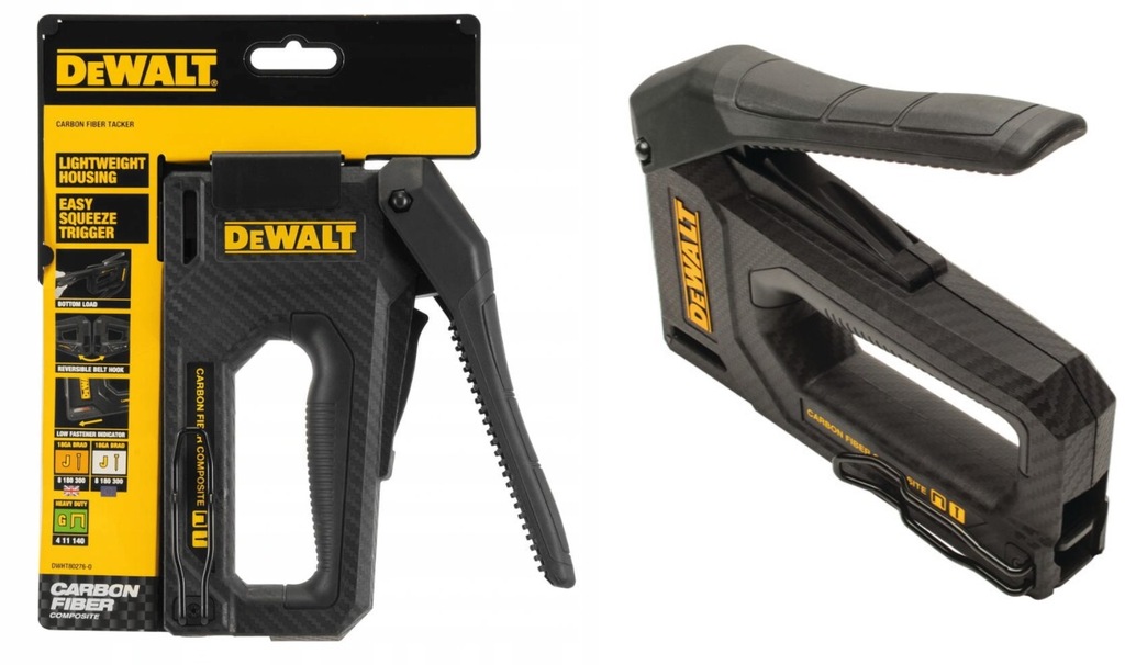 ZSZYWACZ TACKER TAKER 2W1 CARBON WŁÓKNO WĘGLOWE DeWalt DWHT80276-0