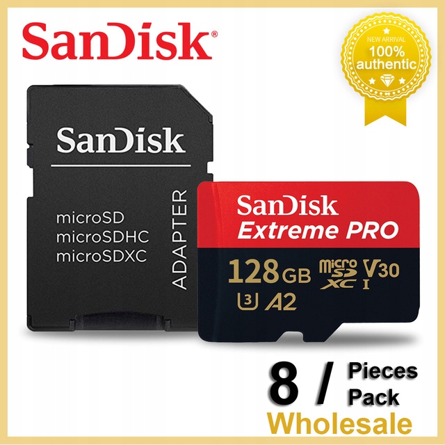 128G -8 sztuk SanDisk karta Micro SD 128G karty Mi