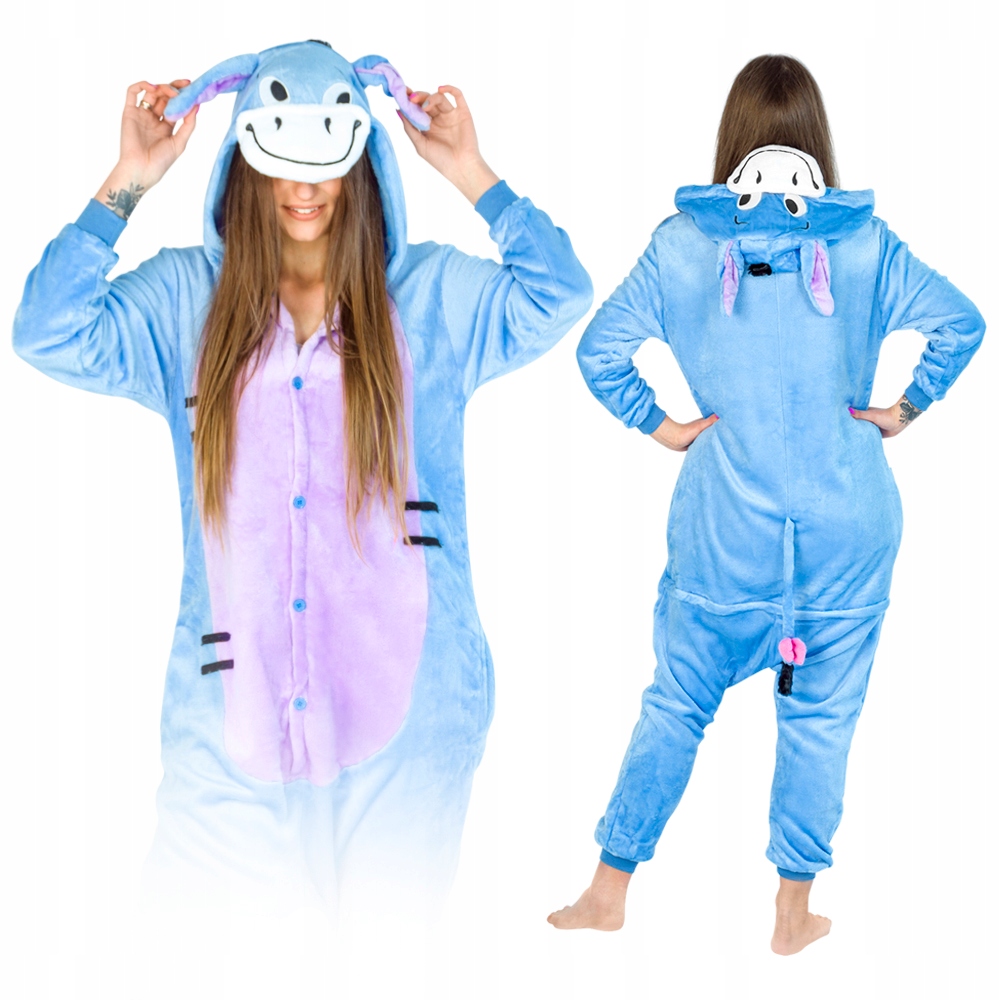 KŁAPOUCHY PIŻAMA KIGURUMI KOMBINEZON ONESIE M