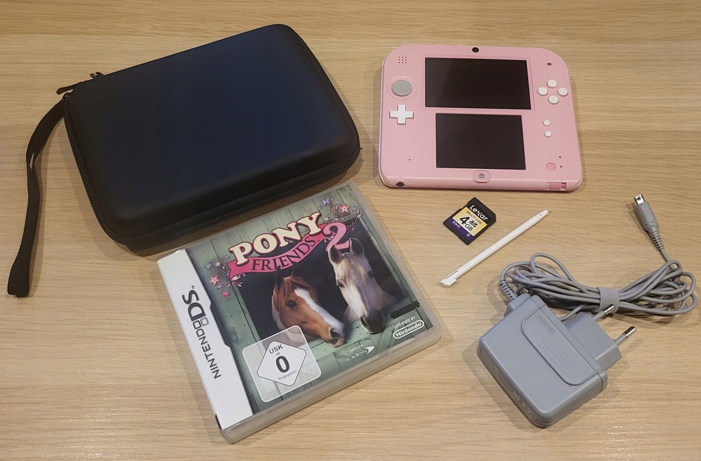 Nintendo 2DS Pink Ładna Zestaw + Gra + Etui UNIKAT OKAZJA !