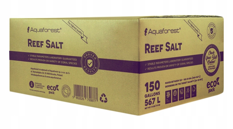 AQUAFOREST REEF SALT 19kg BOX SÓL DO AKWARIUM