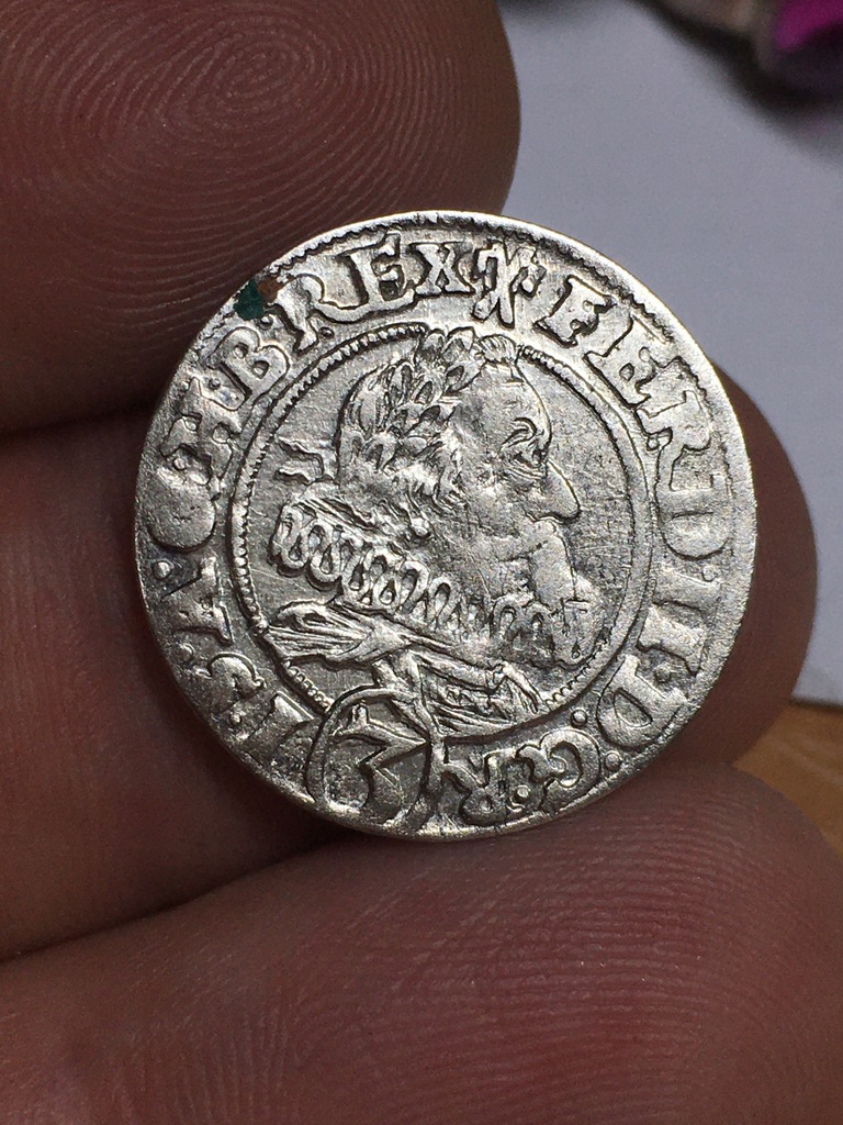 Ferdynand 3 krajcary 1628 Wrocław piękna